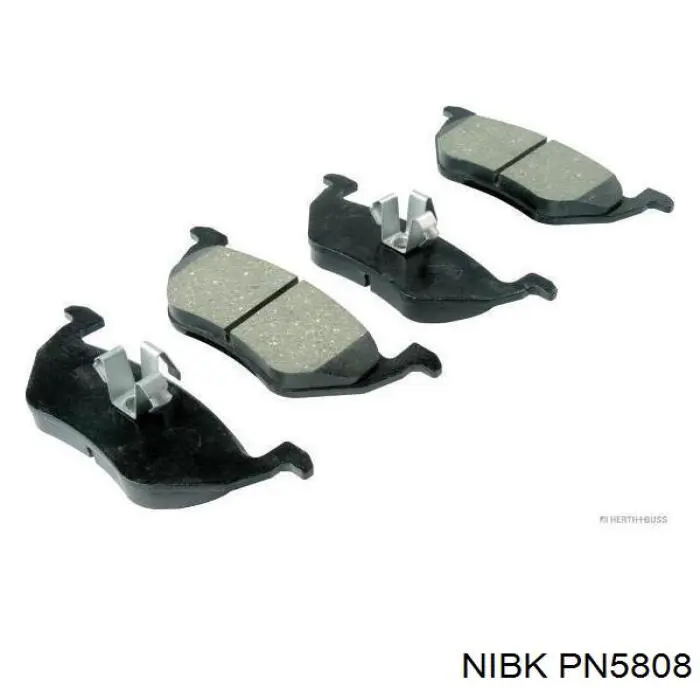 PN5808 Nibk Колодки тормозные дисковые комплект