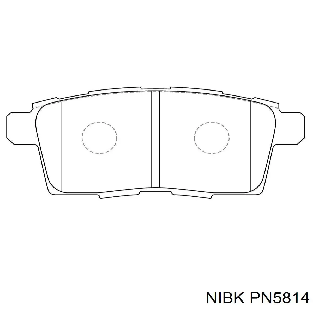 Купить PN5814 Nibk Колодки тормозные задние, дисковые