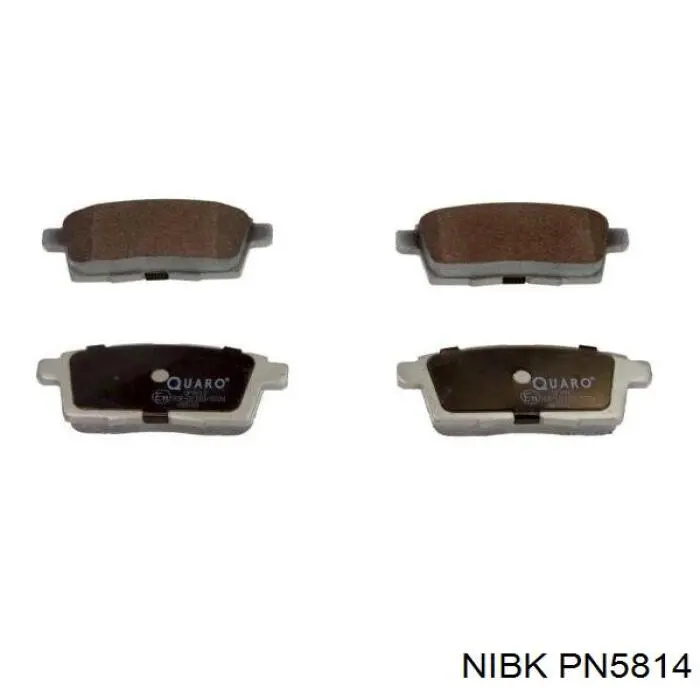 PN5814 Nibk Колодки тормозные дисковые комплект