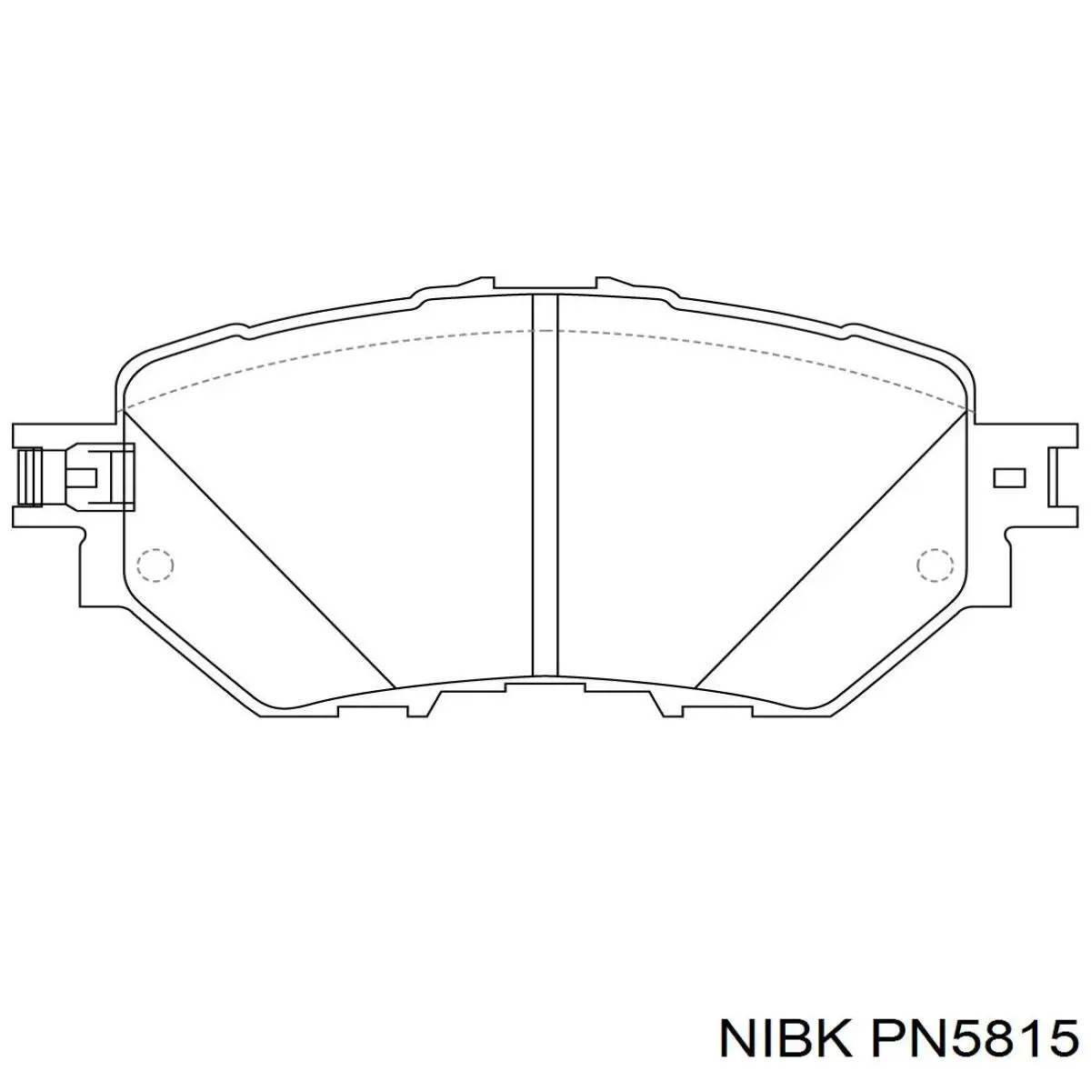 Передние тормозные колодки PN5815 Nibk