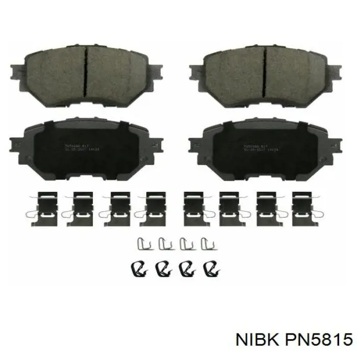Передние тормозные колодки PN5815 Nibk