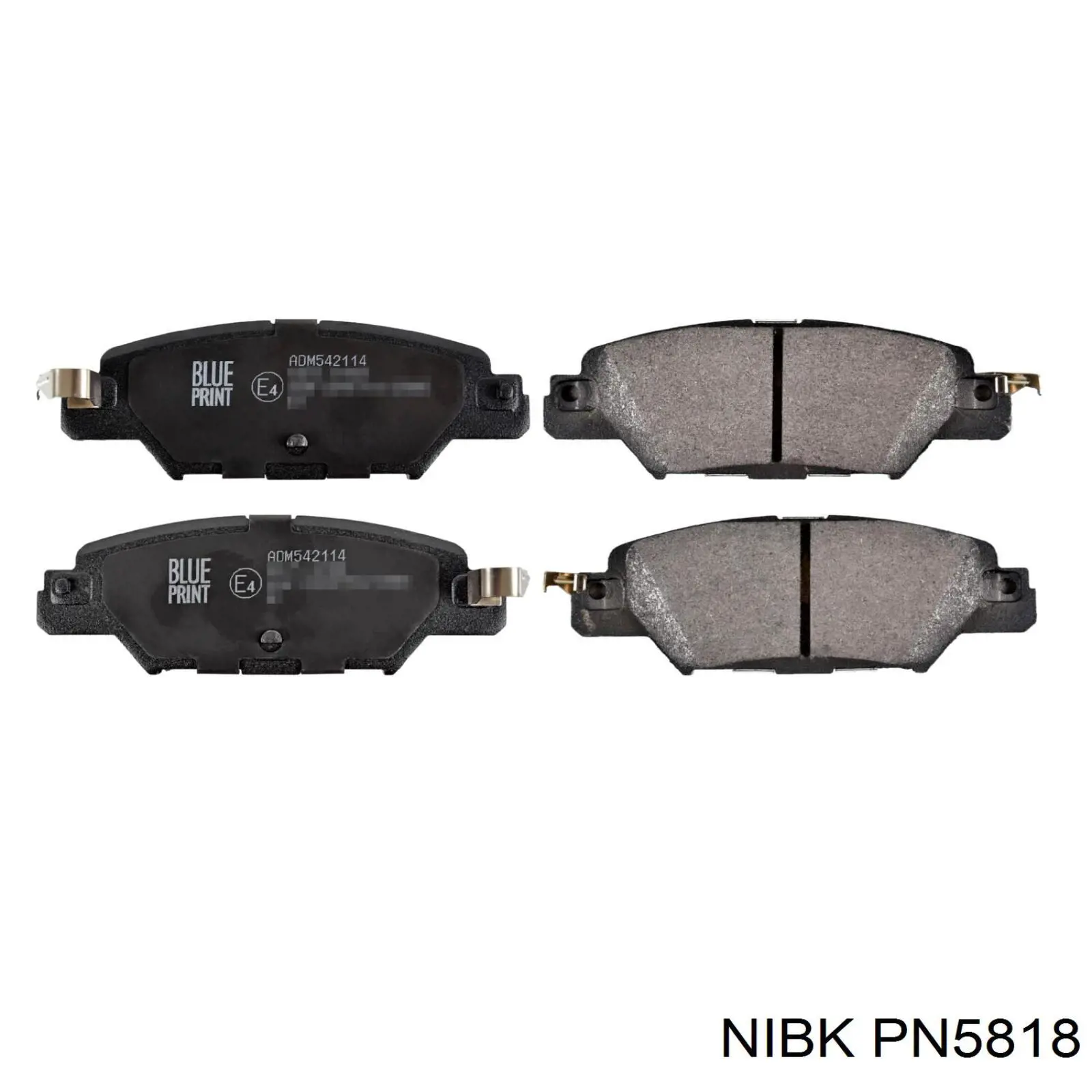 Колодки дисковые  Nibk PN5818 цена, от 25.85 USD