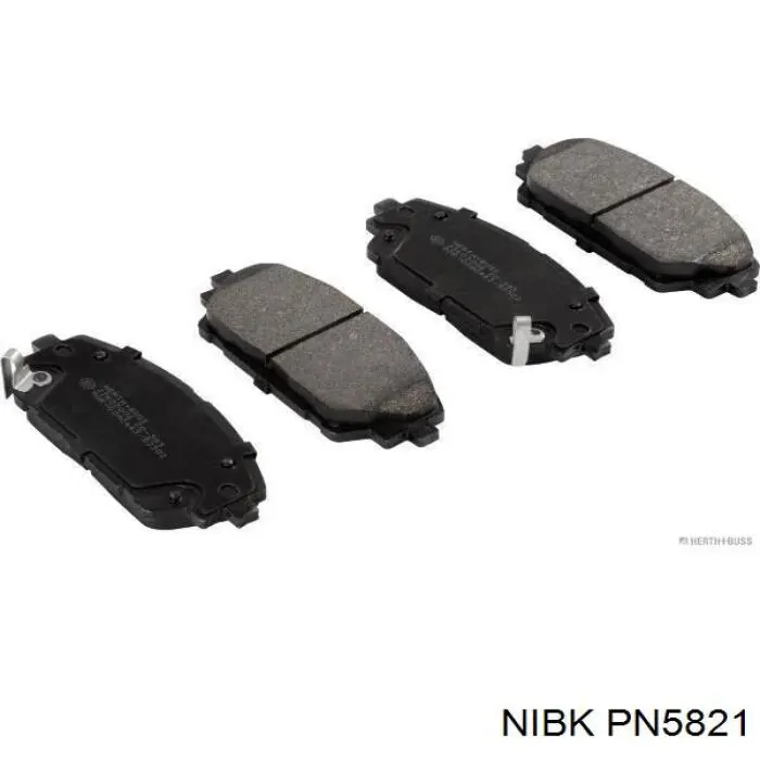 Передние тормозные колодки PN5821 Nibk