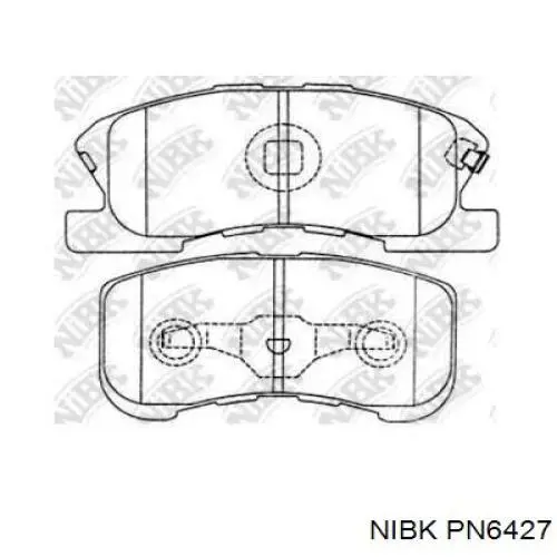 Передние тормозные колодки PN6427 Nibk