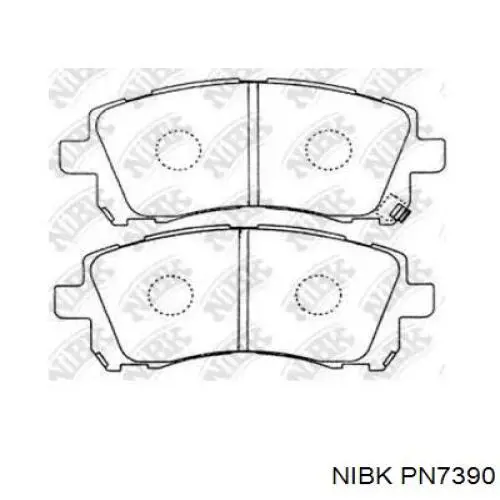 Купить PN7390 Nibk Колодки тормозные