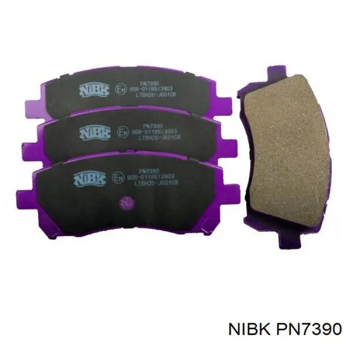 PN7390 Nibk колодки тормозные передние дисковые
