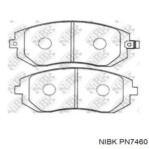 Передние тормозные колодки PN7460 Nibk