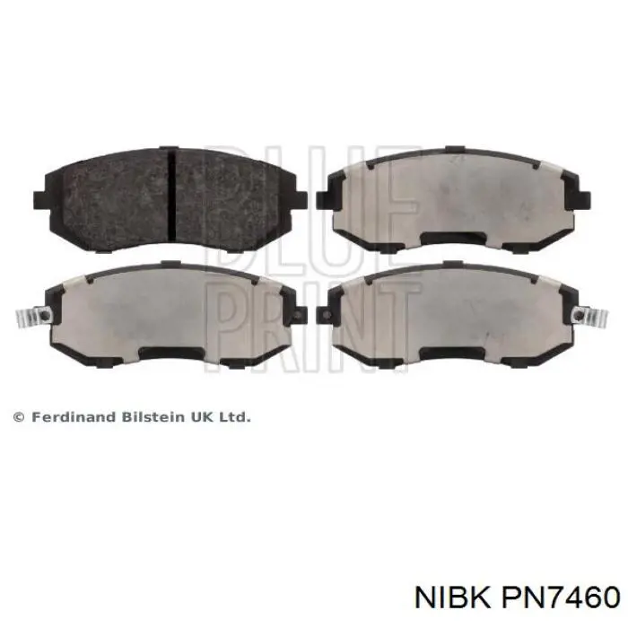 PN7460 Nibk Колодки передние