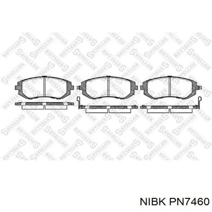 Колодки Nibk PN7460 цена, от 41.21 USD