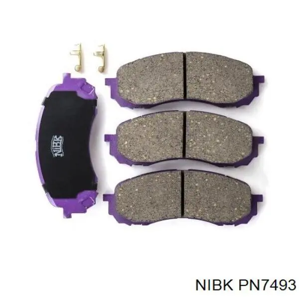 PN7493 Nibk колодки тормозные передние дисковые