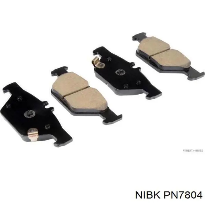 PN7804 Nibk Колодки тормозные дисковые комплект