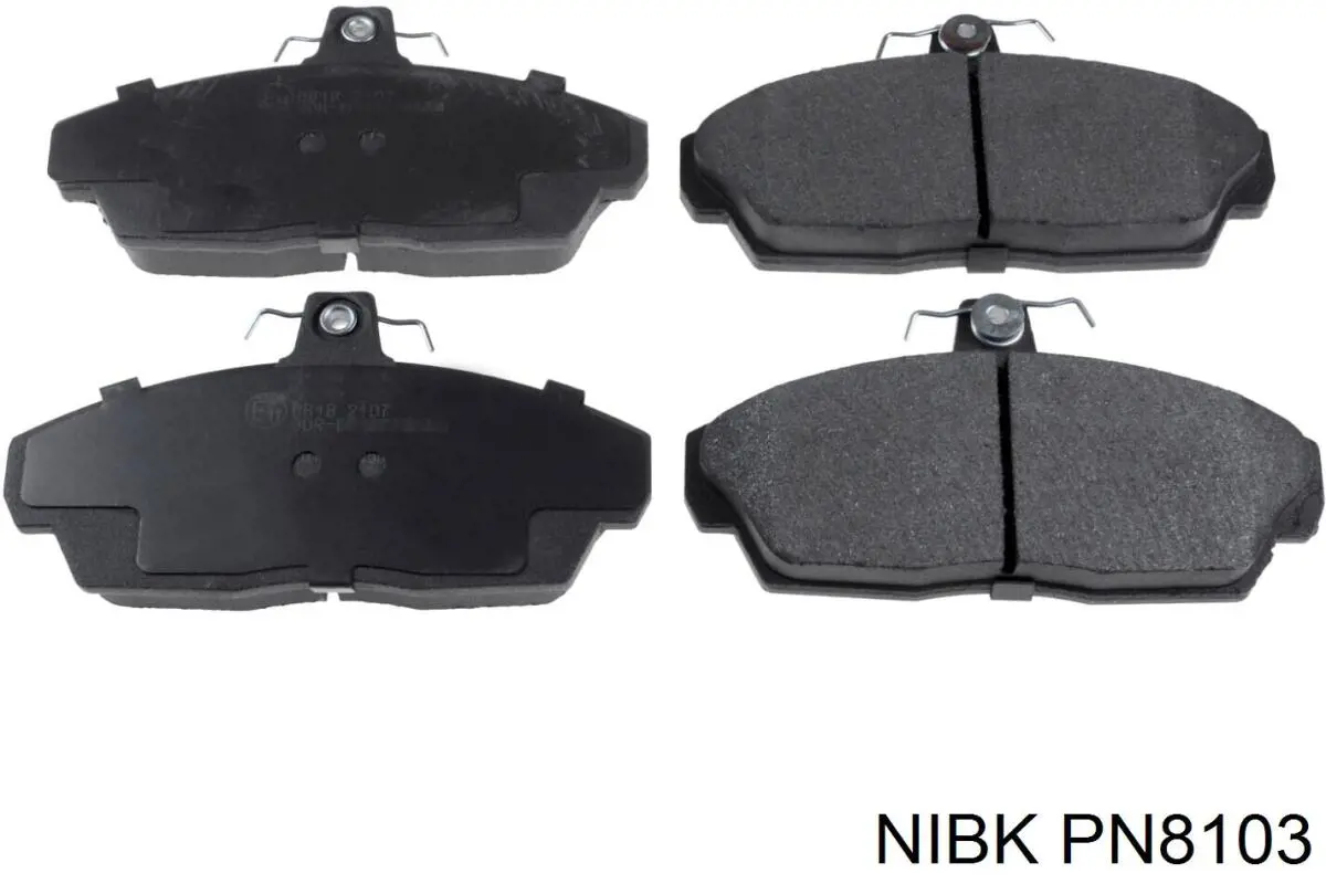 Передние тормозные колодки PN8103 Nibk