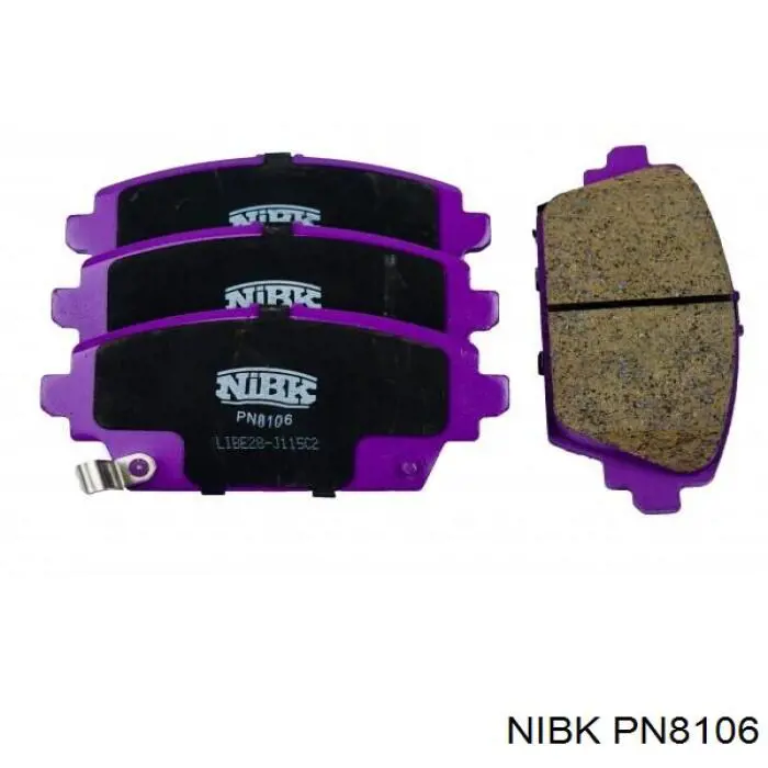 PN8106 Nibk передние тормозные колодки