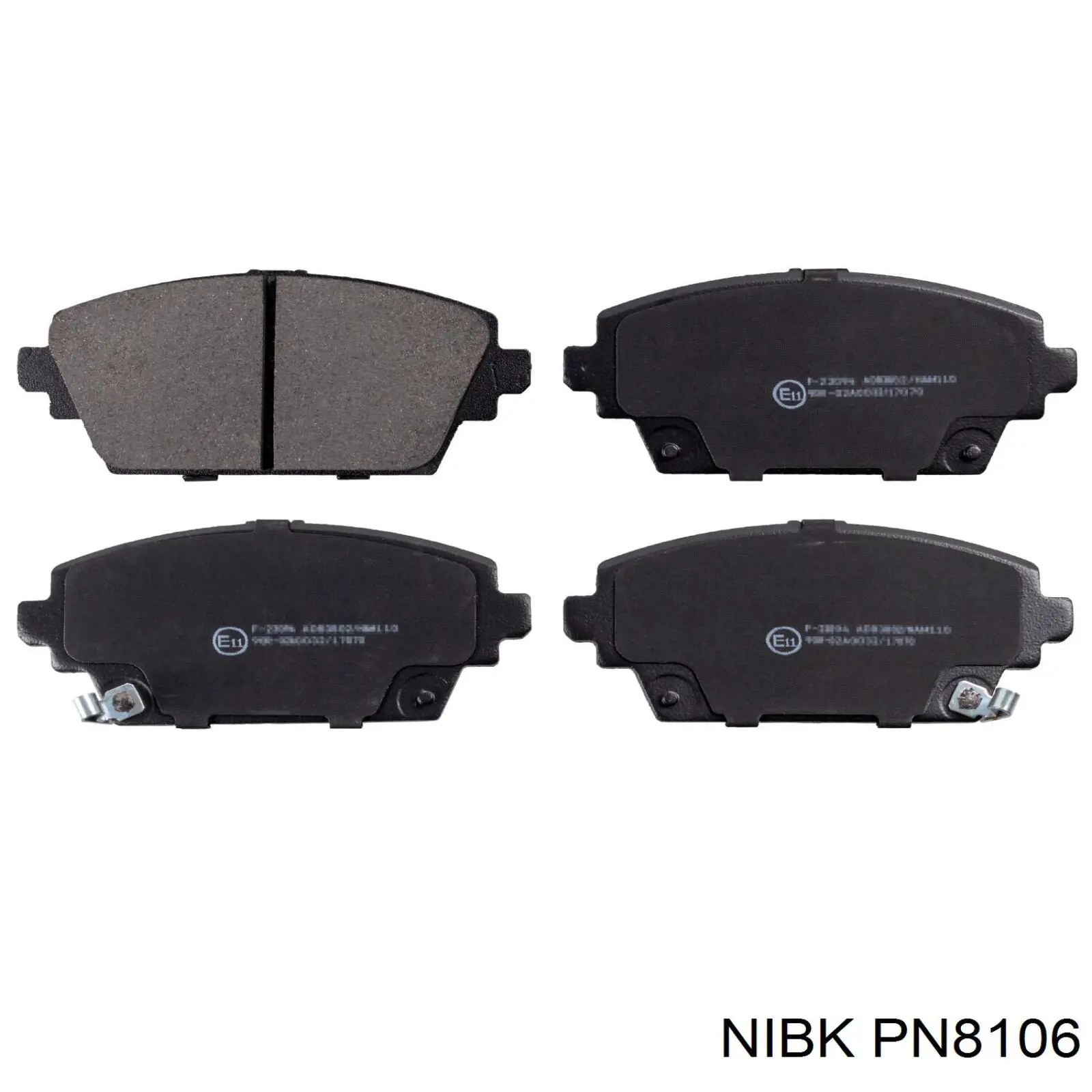 Купить PN8106 Nibk Колодки тормозные
