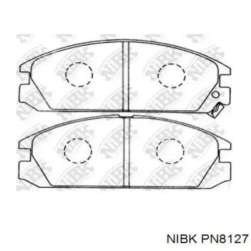 PN8127 Nibk колодки тормозные передние дисковые
