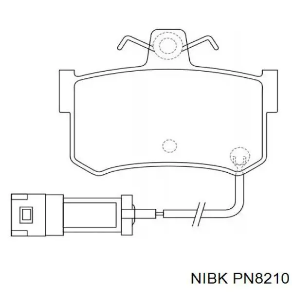 PN8210 Nibk Колодки тормозные дисковые комплект
