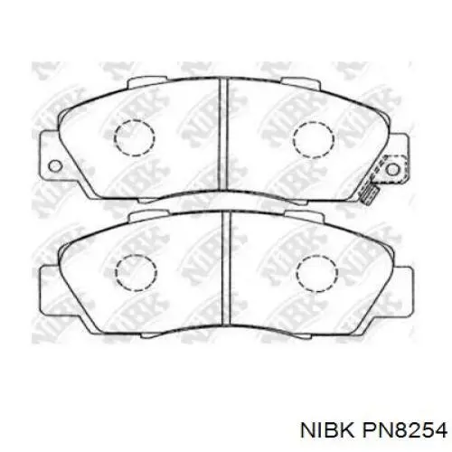 Купить PN8254 Nibk Колодки тормозные