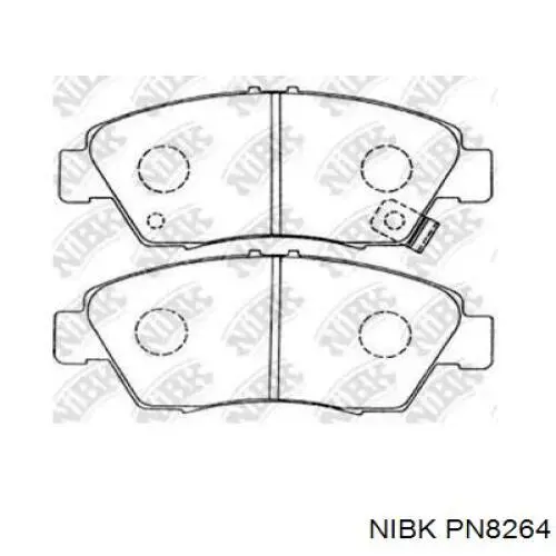 Передние тормозные колодки PN8264 Nibk