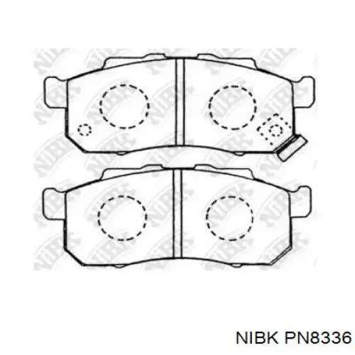 Передние тормозные колодки PN8336 Nibk