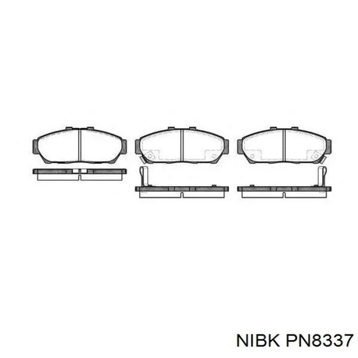 PN8337 Nibk Колодки передние