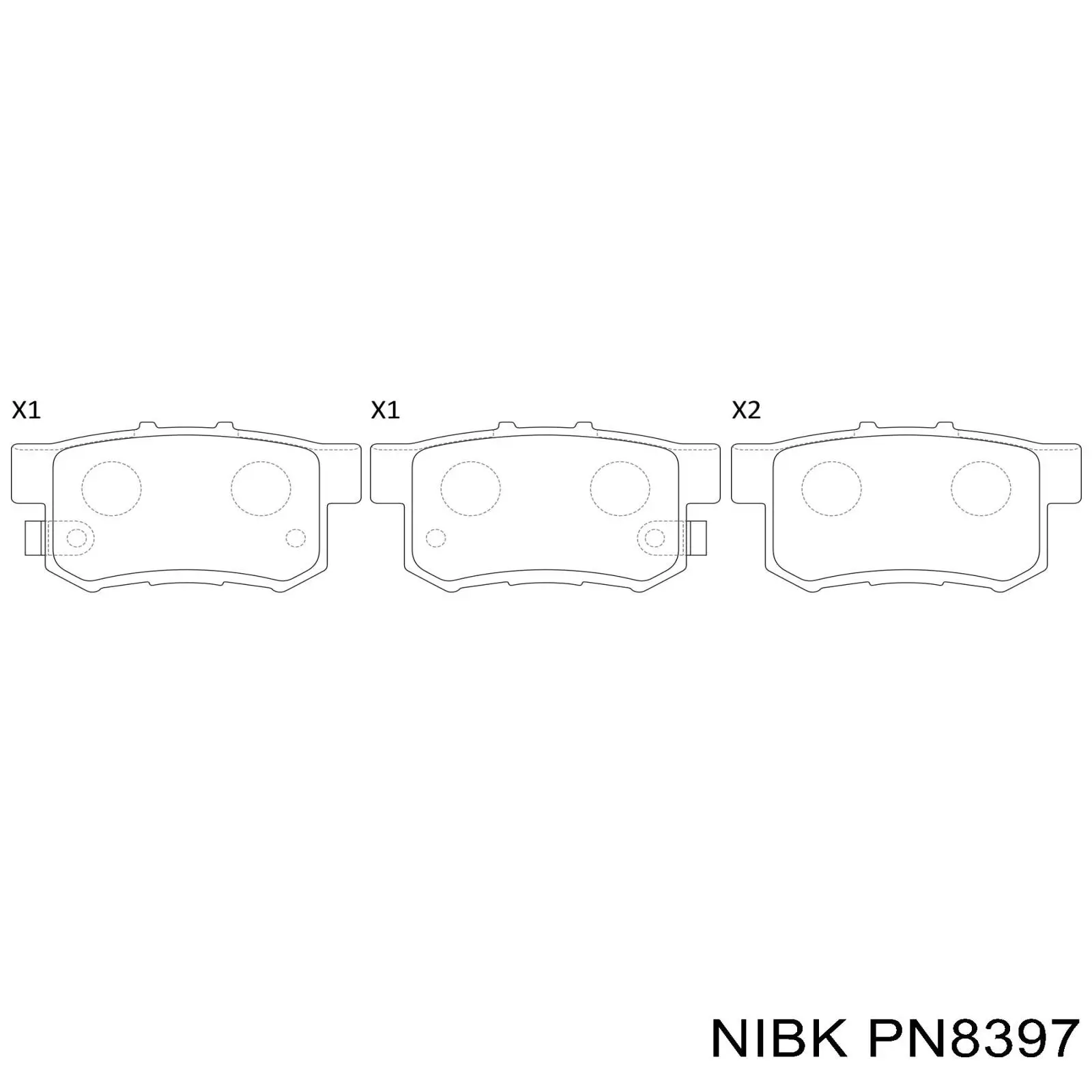 Колодки дисковые  Nibk PN8397 цена, от 17.03 USD