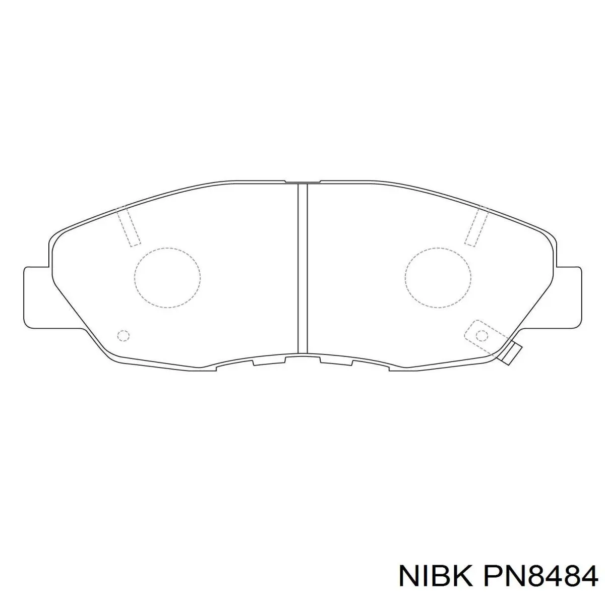 PN8484 Nibk передние тормозные колодки