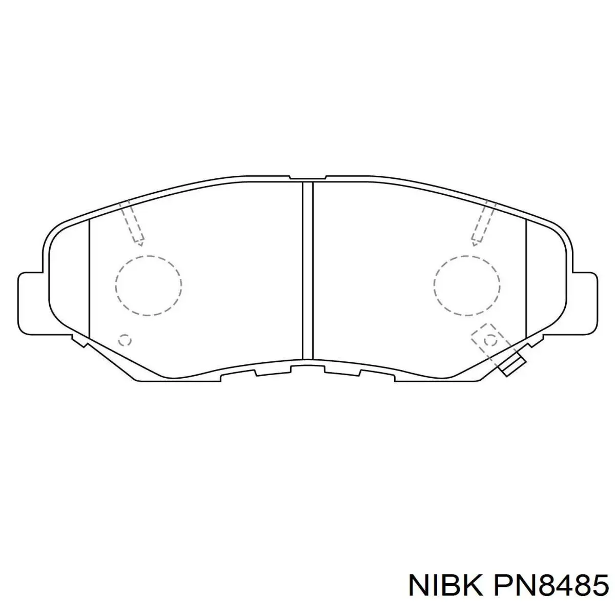 Передние тормозные колодки PN8485 Nibk