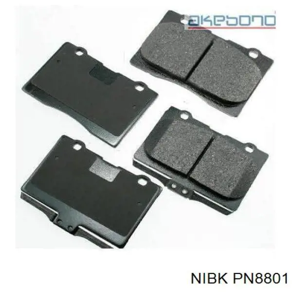 Купить PN8801 Nibk Колодки тормозные