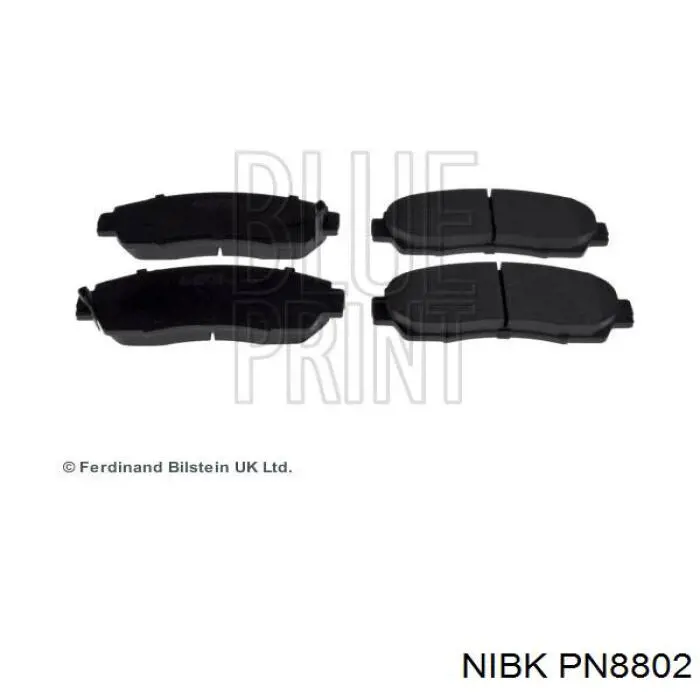 PN8802 Nibk Колодки передние
