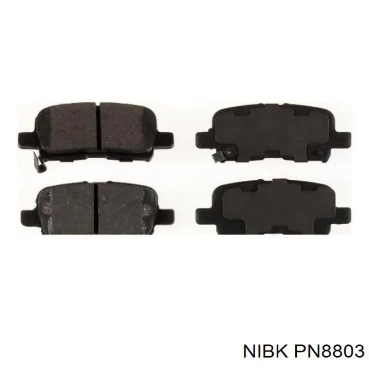 Задние тормозные колодки PN8803 Nibk