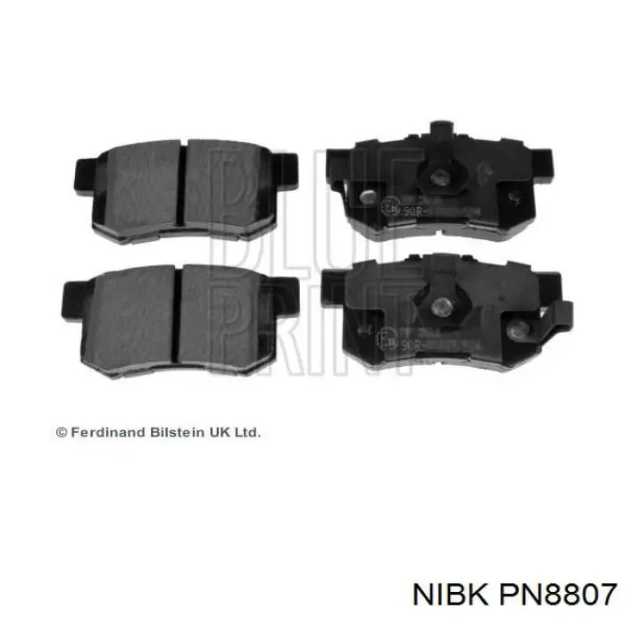 Купить PN8807 Nibk Колодки тормозные задние, дисковые