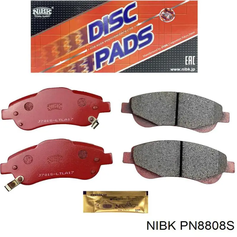 Передние тормозные колодки PN8808S Nibk