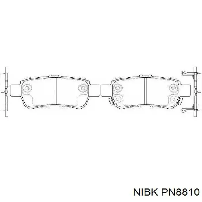 Задние тормозные колодки PN8810 Nibk