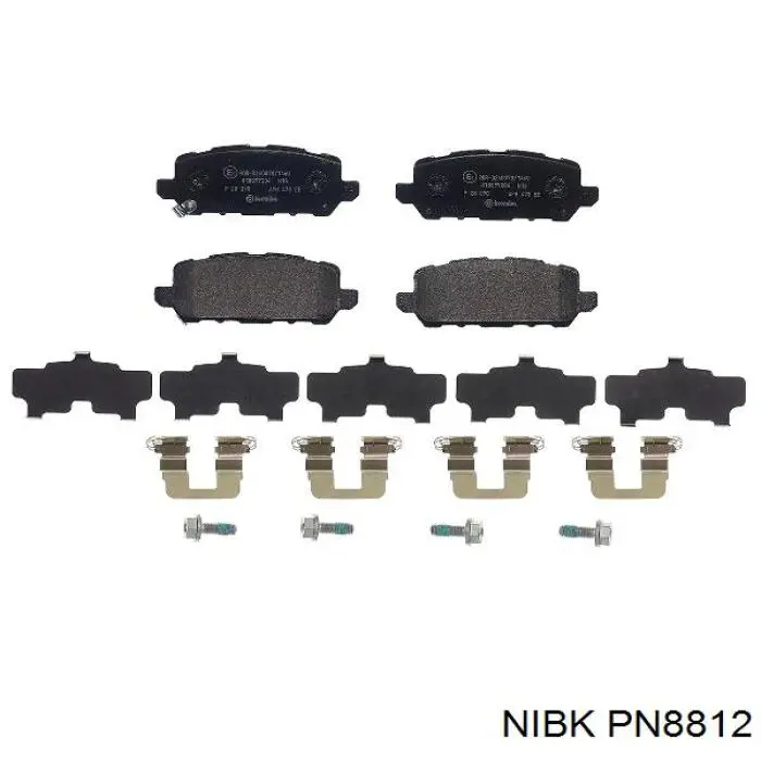 Задние тормозные колодки PN8812 Nibk