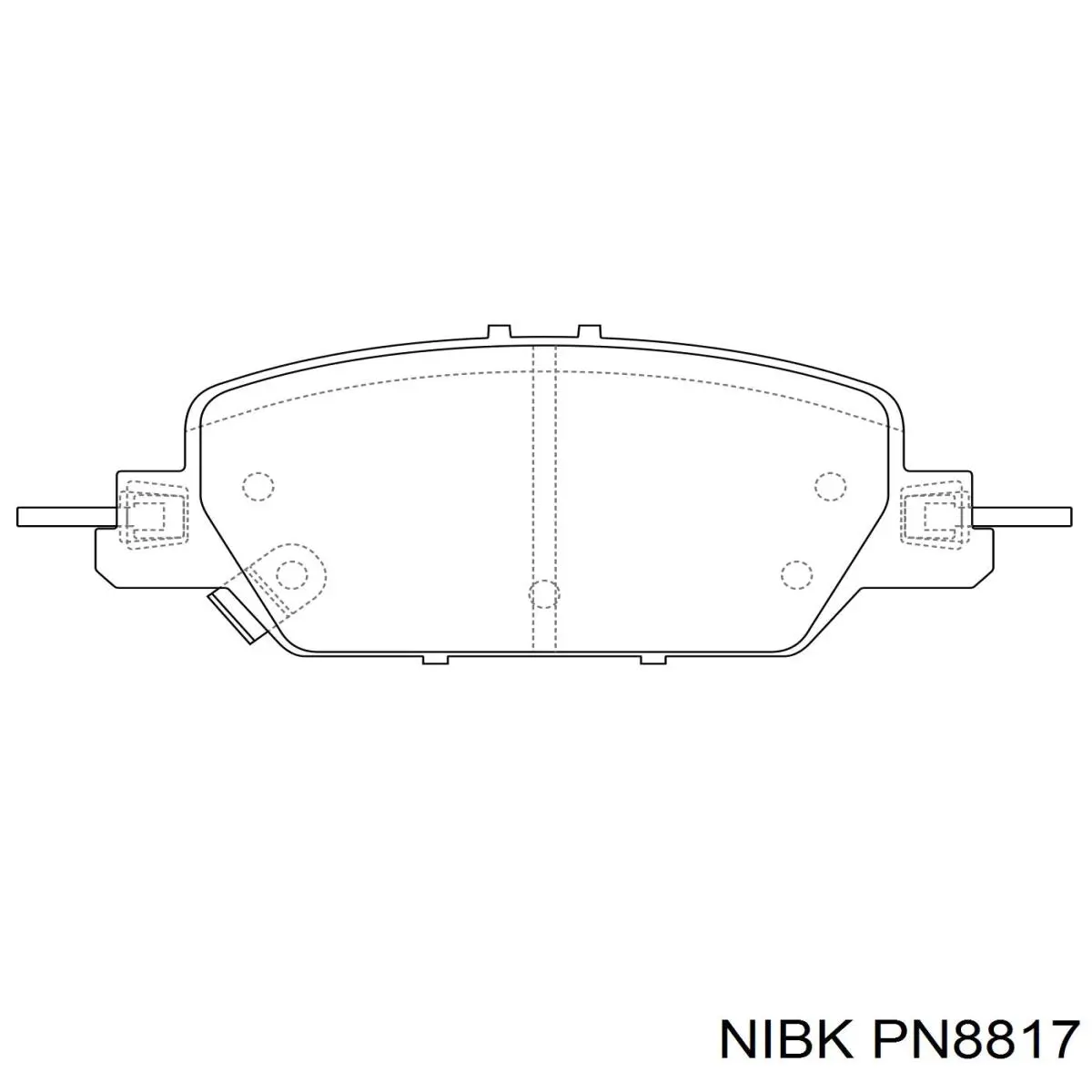 PN8817 Nibk Колодки тормозные дисковые комплект