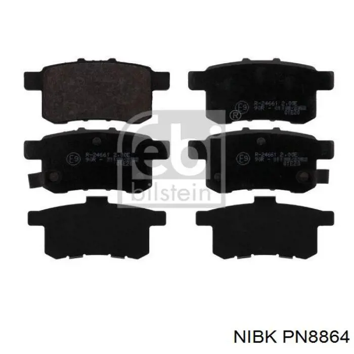 PN8864 Nibk Колодки тормозные дисковые комплект