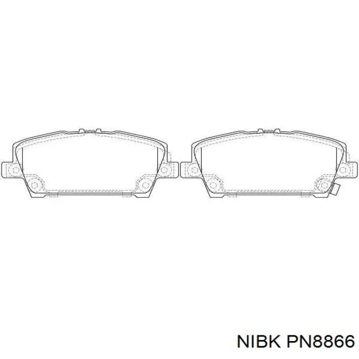 Передние тормозные колодки PN8866 Nibk