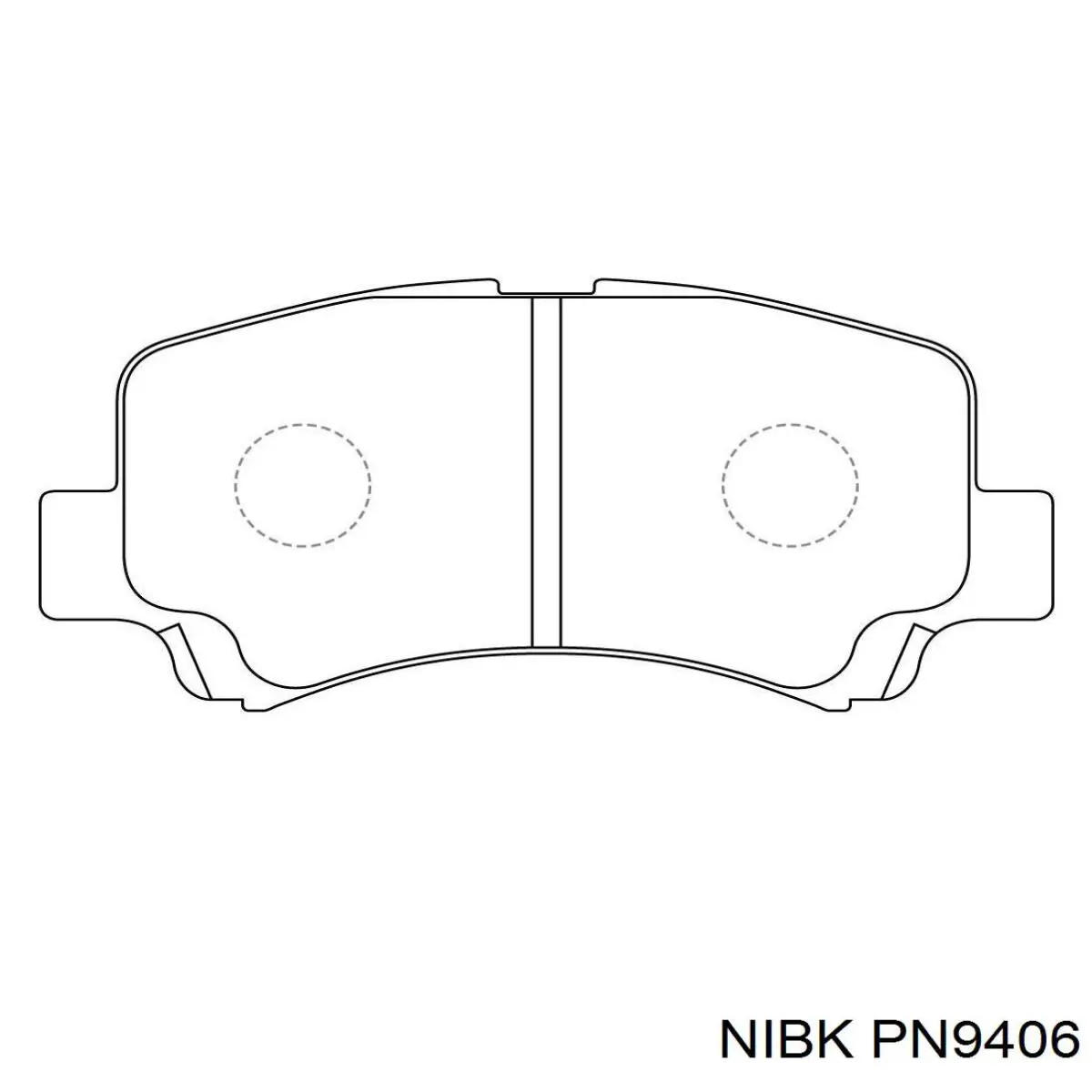 Передние тормозные колодки PN9406 Nibk