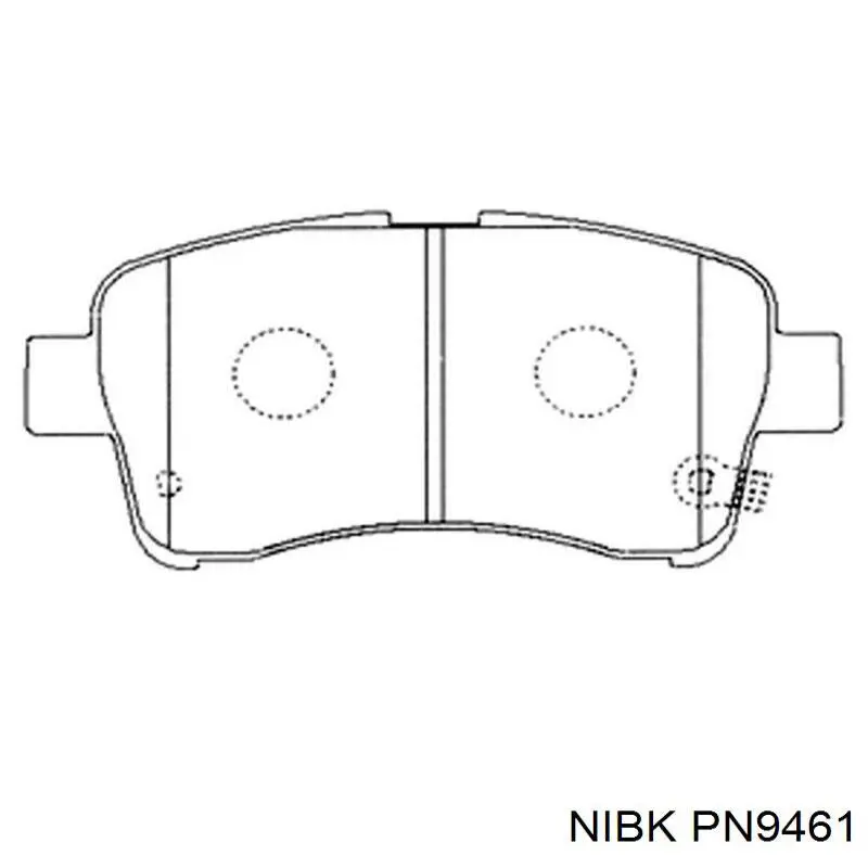 Передние тормозные колодки PN9461 Nibk