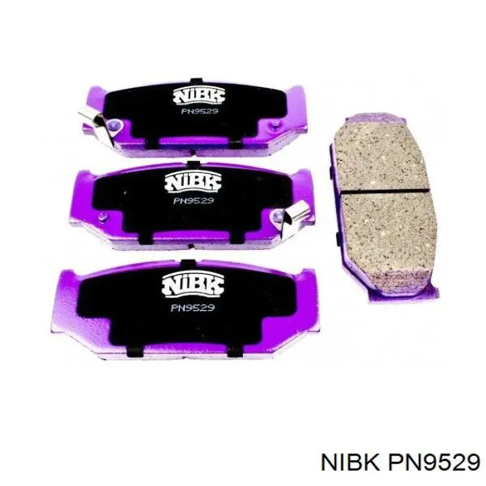 PN9529 Nibk колодки тормозные передние дисковые