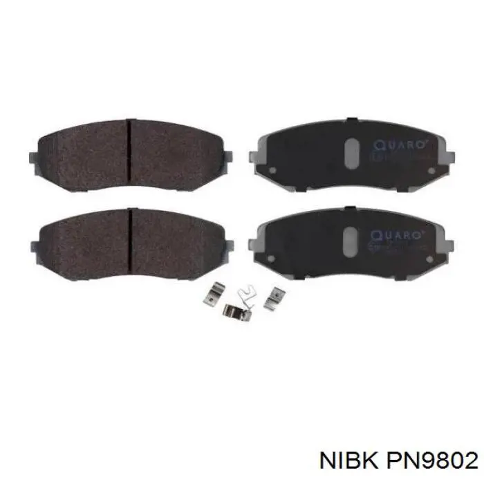 PN9802 Nibk Колодки передние