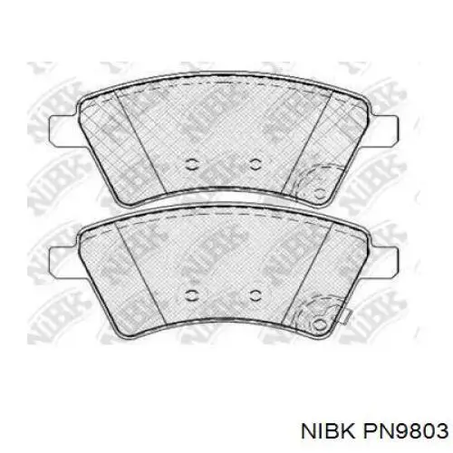 Колодки Nibk PN9803 цена, от 25.36 USD