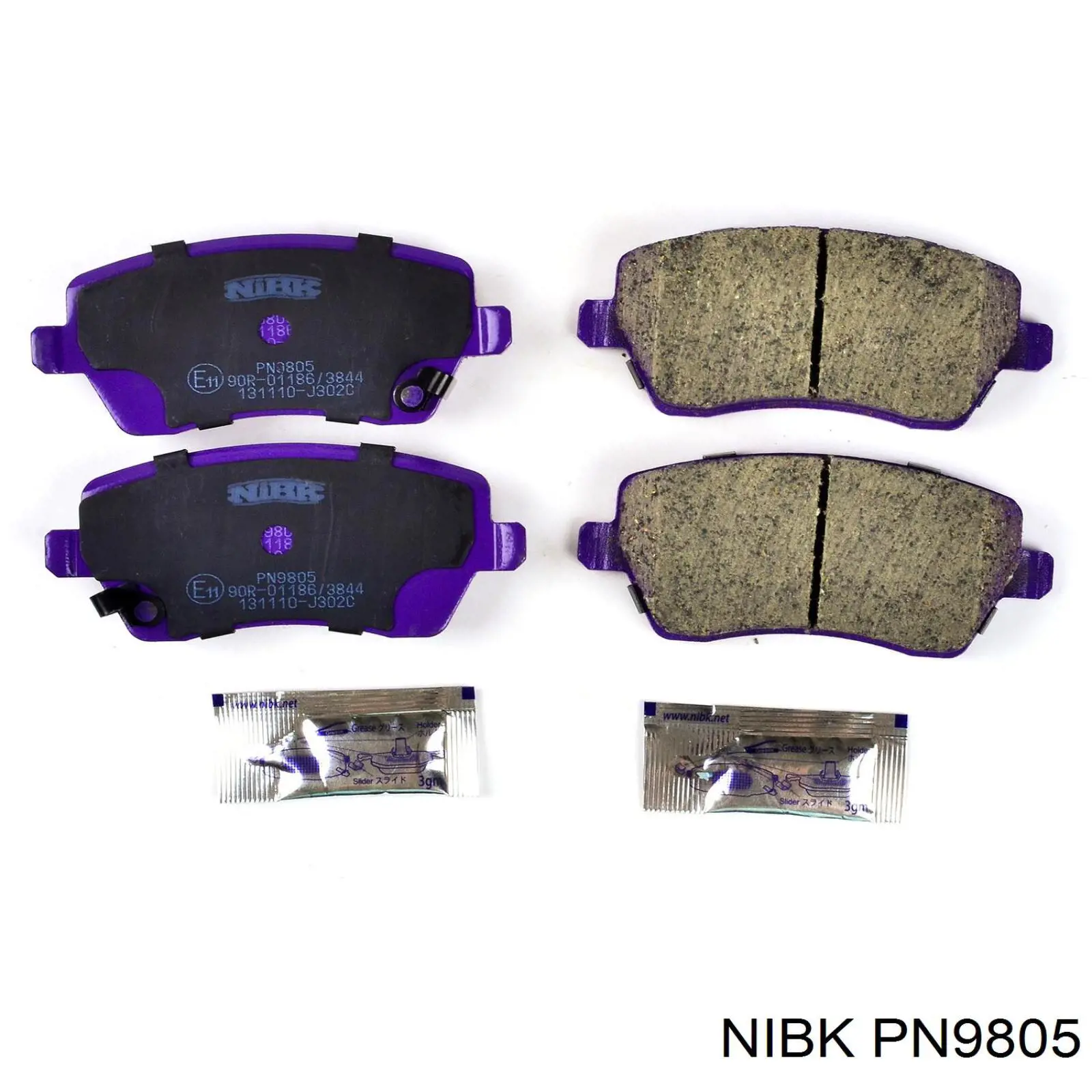 Передние тормозные колодки PN9805 Nibk
