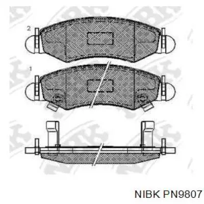 Передние тормозные колодки PN9807 Nibk