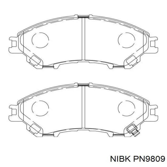 Колодки Nibk PN9809 цена, от 30.87 USD