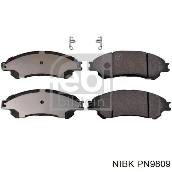 PN9809 Nibk Колодки передние