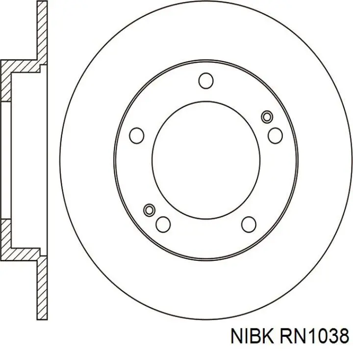 RN1038 Nibk диск тормозной передний