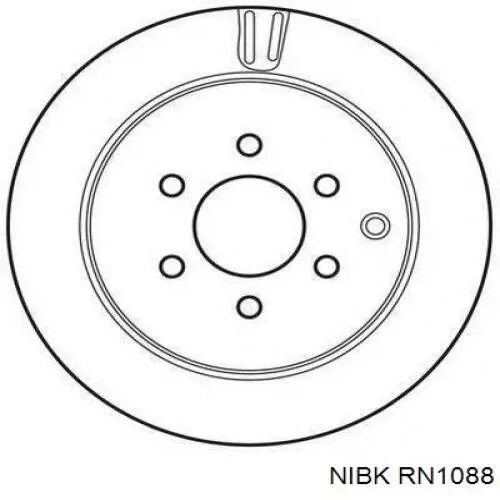 Тормоз дисковый передний Nibk RN1088 цена, от 29.66 USD