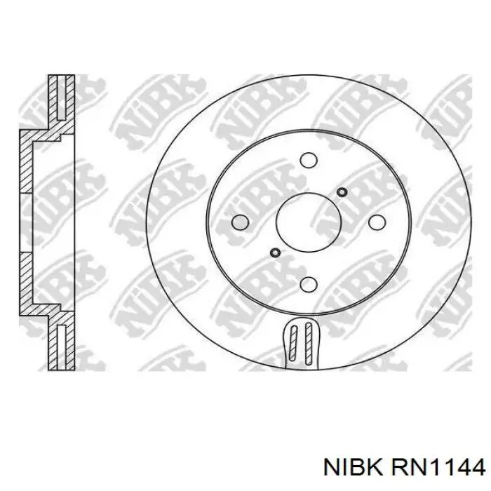 Передние тормозные диски RN1144 Nibk