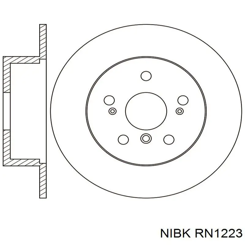 Тормозные диски RN1223 Nibk